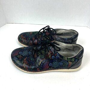 Women’s Alegria Essence Stained Glass”Casual Leather Sneakers 38 US 7.5 Comfy
